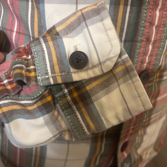 Abercrombie & Fitch Mens Small Muscle Fit Plaid Button Down Shirt Long Sleeve - Picture 6 of 11